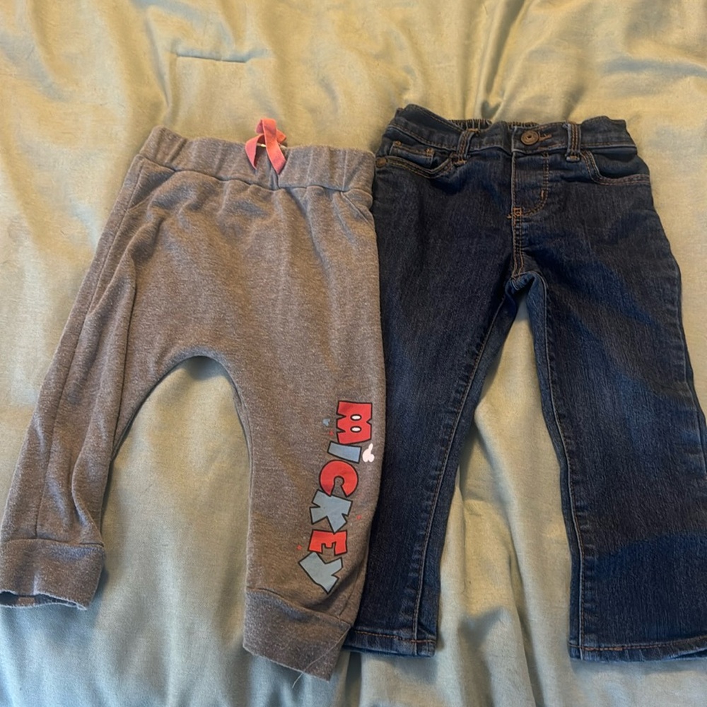 Disney baby and Oshkosh pants